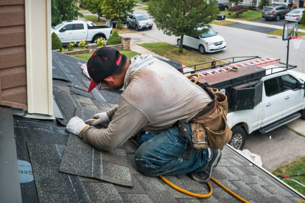 Professional Flat Roof Repair technician working in Port Gibson, NY